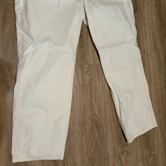 ATWYLD Moto Union Chino Jeans in White Size 34 - Picture 10 of 11